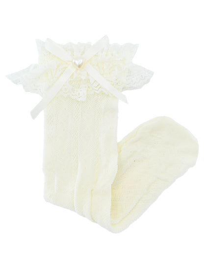 Heart Lace Ribbon Socks