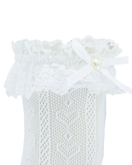 Heart Lace Ribbon Socks