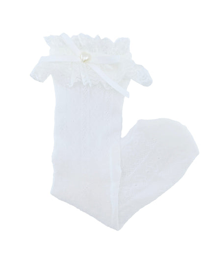 Heart Lace Ribbon Socks