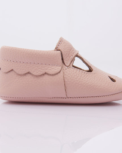 Pink Perforated Booties