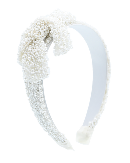 kidsatelier-Mimi Tutu-MTHB52022-beaded-pearl-bow-headband