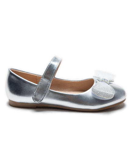 Kidsatelier-Tulleen-TSM42003-Silver-lydia-bow-flats