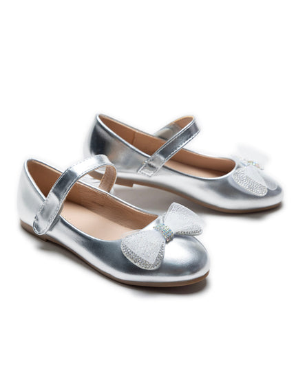 Kidsatelier-Tulleen-TSM42003-Silver-lydia-bow-flats