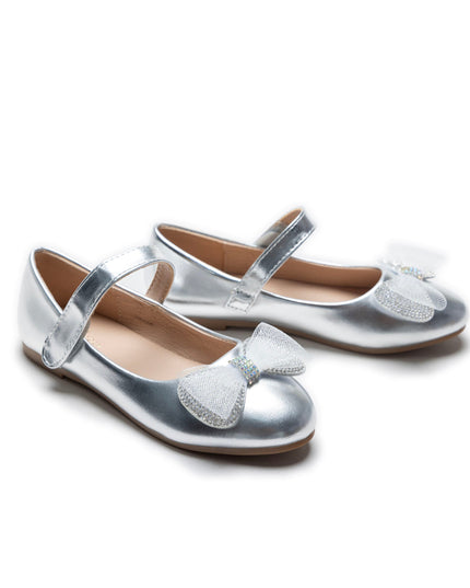 Kidsatelier-Tulleen-TSM42003-Silver-lydia-bow-flats