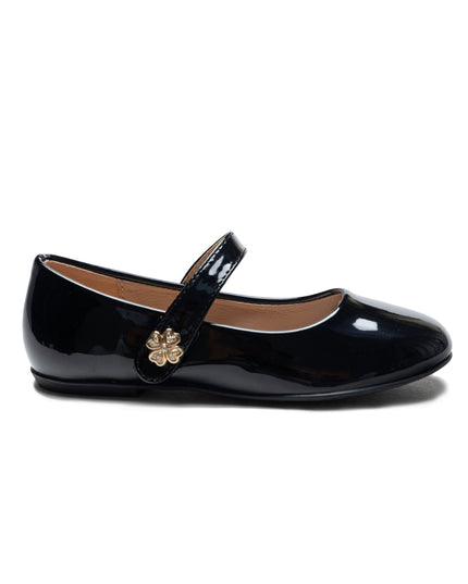Kidsatelier-Tulleen-TSM42009-Black-maleia-clover-charm-flats