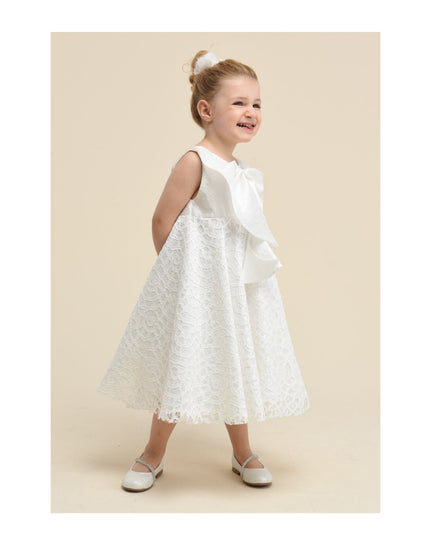 Kidsatelier-tulleen-5468-Cream-pamela-embroidered-dress