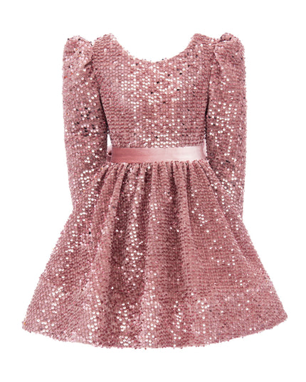 kidsatelier-tulleen-T92211-Pink-tulleen-pink-merribrook-sequin-bow-dress-t92211-pink