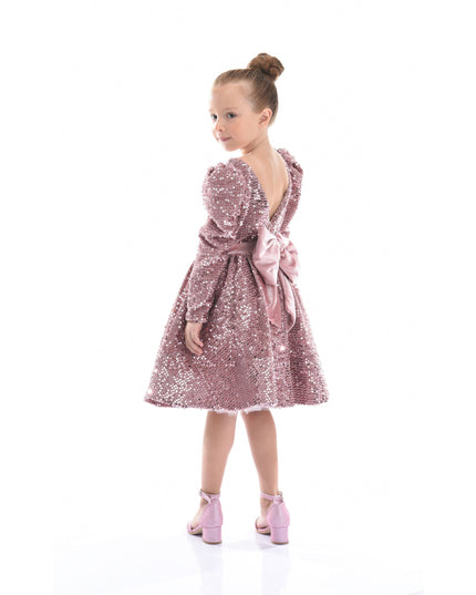 kidsatelier-tulleen-T92211-Pink-tulleen-pink-merribrook-sequin-bow-dress-t92211-pink
