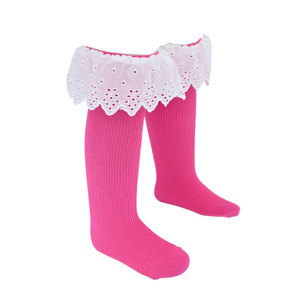 White Trim Skirt Socks