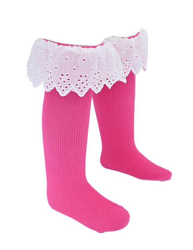 White Trim Skirt Socks