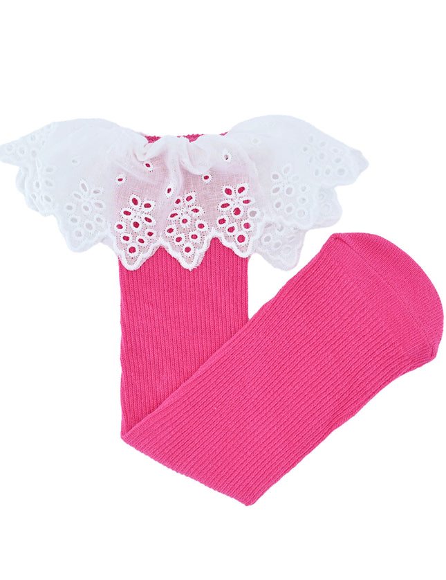 White Trim Skirt Socks