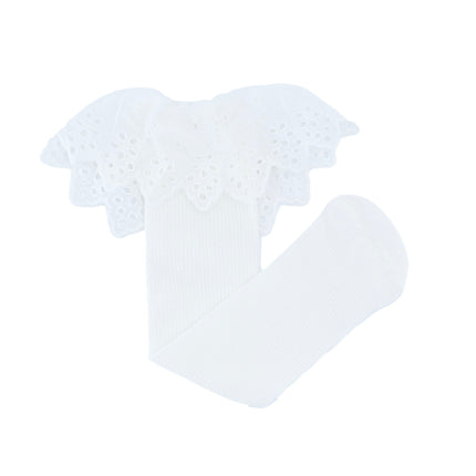 White Trim Skirt Socks