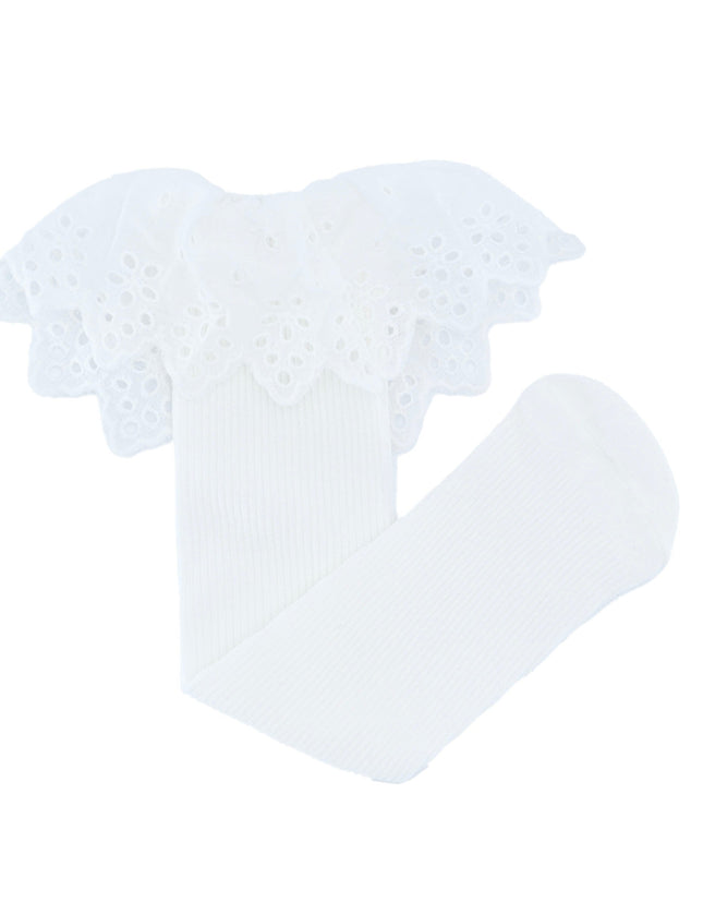 White Trim Skirt Socks