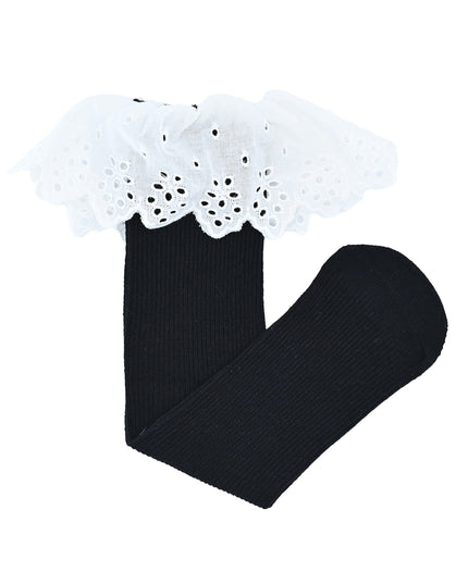 White Trim Skirt Socks