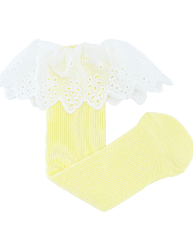 White Trim Skirt Socks