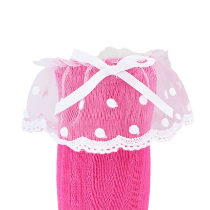 Ankle Skirt Polka Bow Socks