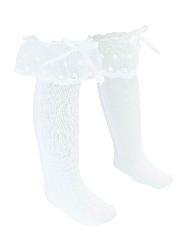 Ankle Skirt Polka Bow Socks