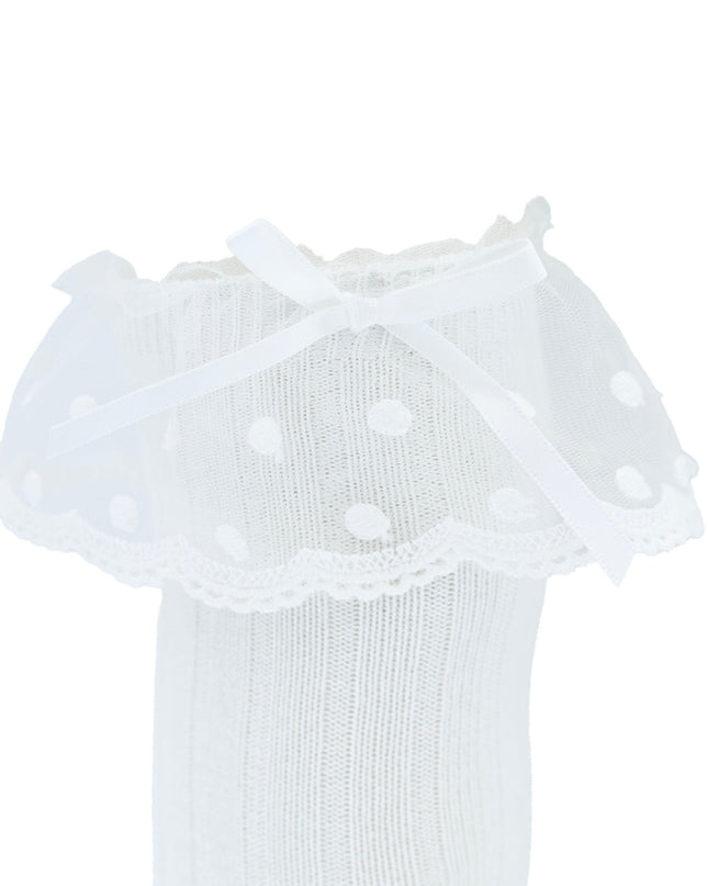 Ankle Skirt Polka Bow Socks