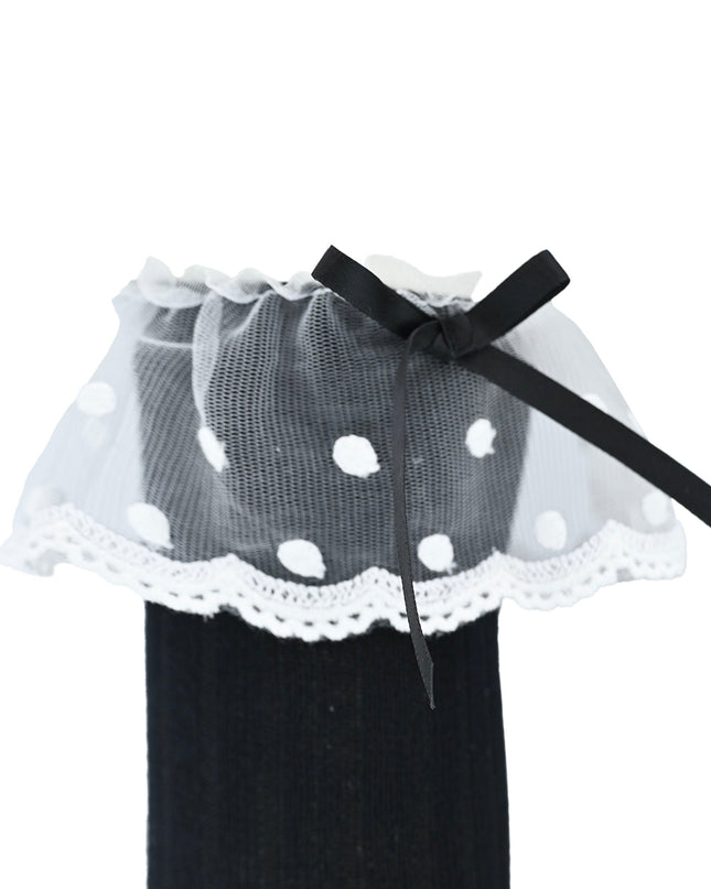 Ankle Skirt Polka Bow Socks