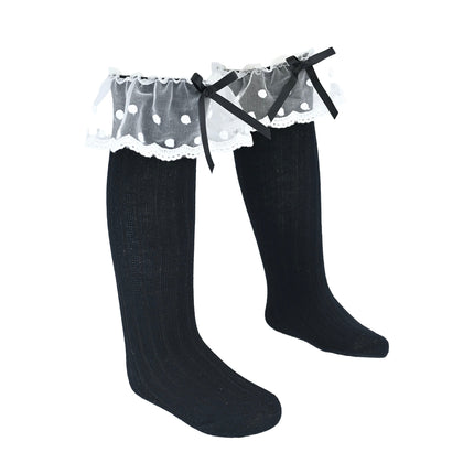 Ankle Skirt Polka Bow Socks