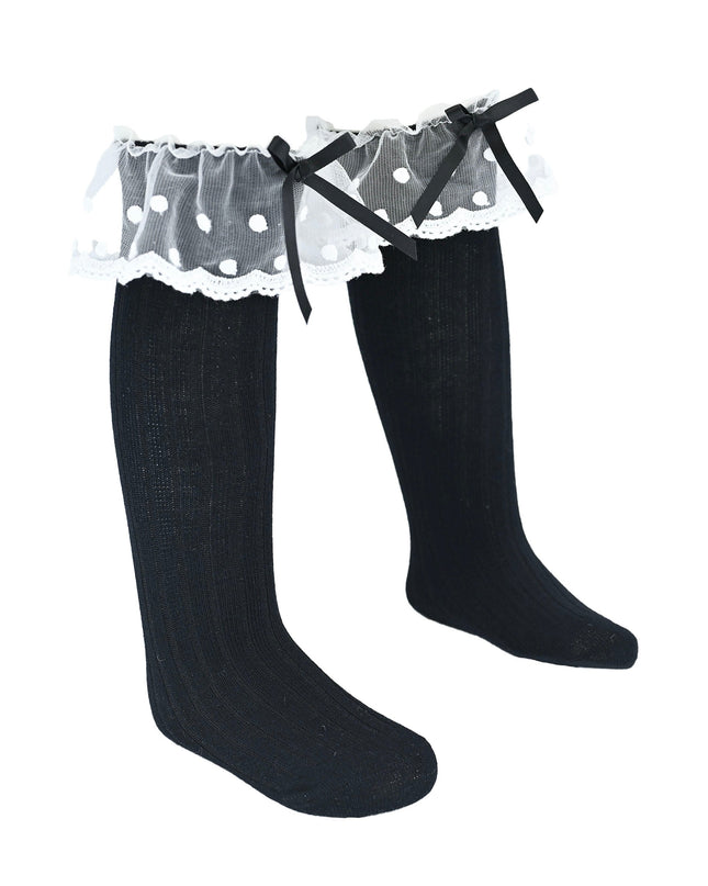 Ankle Skirt Polka Bow Socks