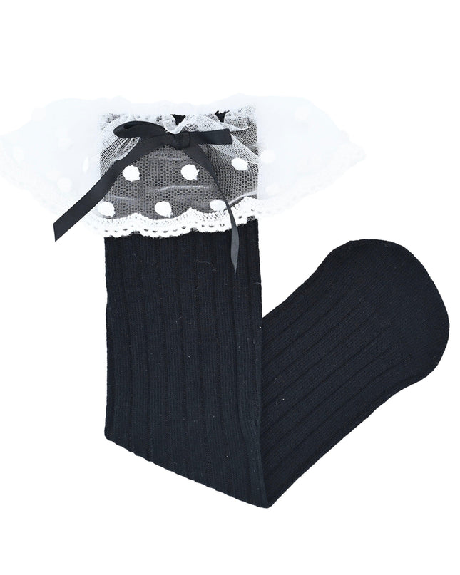 Ankle Skirt Polka Bow Socks