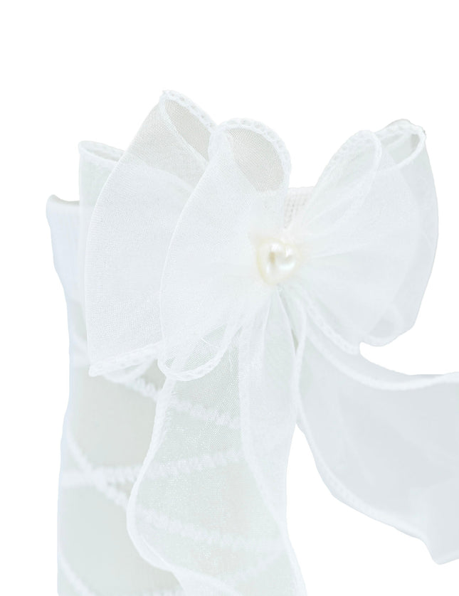 Tulle Tie Wrap Heart Socks
