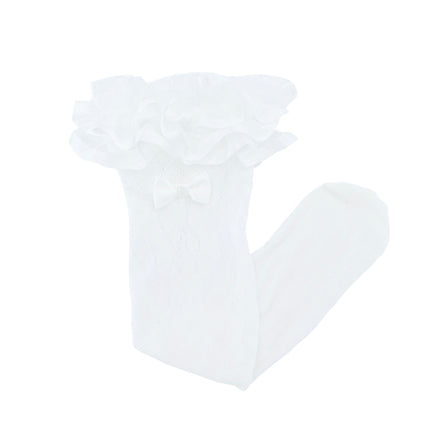 Layered Ruffle Bow Socks