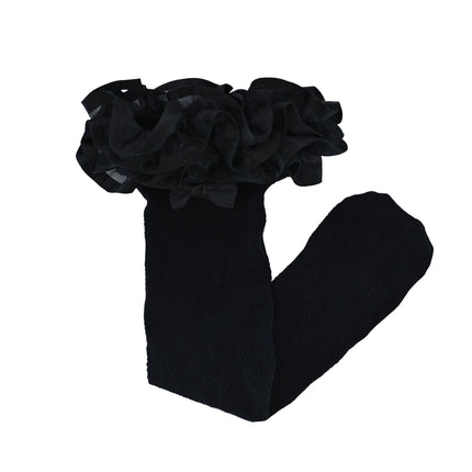 Layered Ruffle Bow Socks