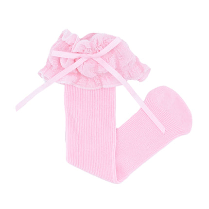 Ruffled Ribbon Long Socks