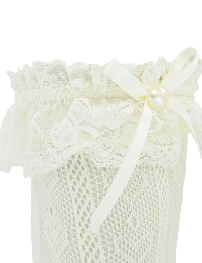 Heart Lace Ribbon Socks