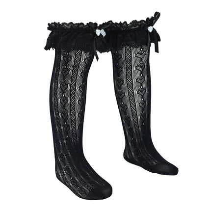 Heart Lace Ribbon Socks