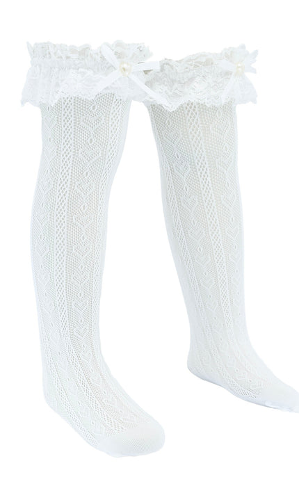 Heart Lace Ribbon Socks