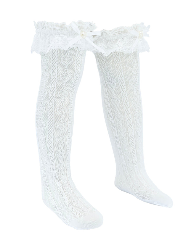 Heart Lace Ribbon Socks