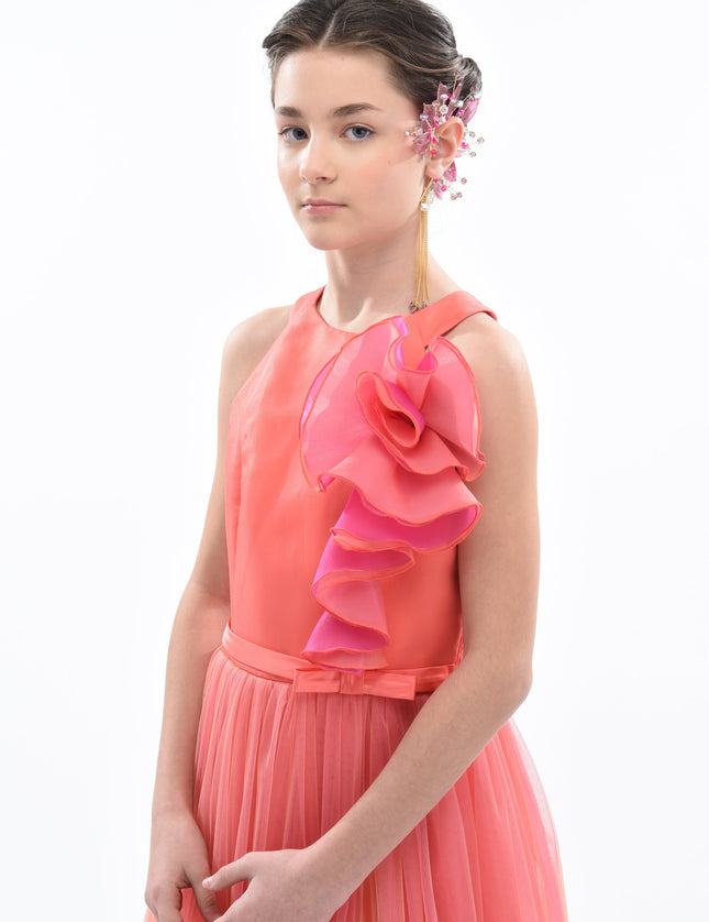 kids-atelier-tulleen-kid-girl-orange-malaga-halter-ruffle-gown-2962-orange-fuchsia
