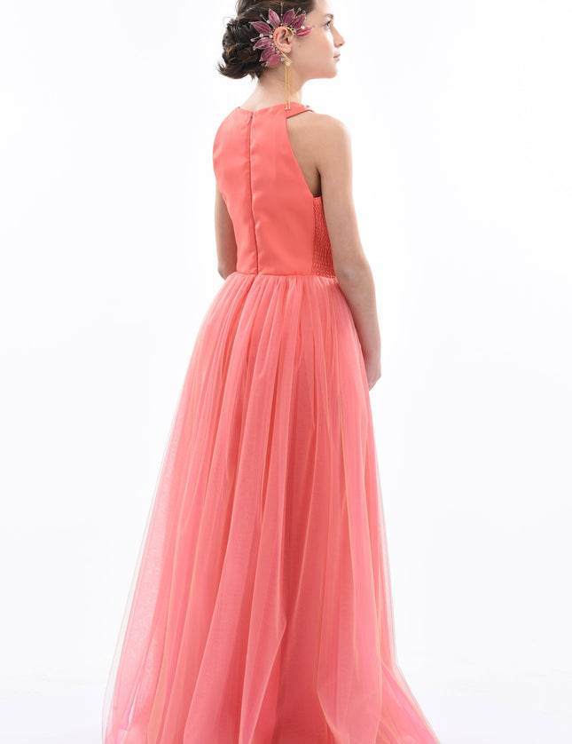 kids-atelier-tulleen-kid-girl-orange-malaga-halter-ruffle-gown-2962-orange-fuchsia