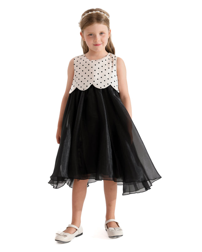 Black Menorca Polka Dot Dress