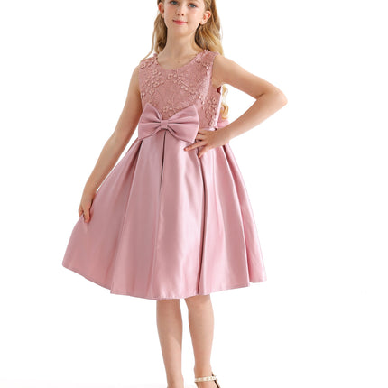 Pink Hampton Double Bow Dress