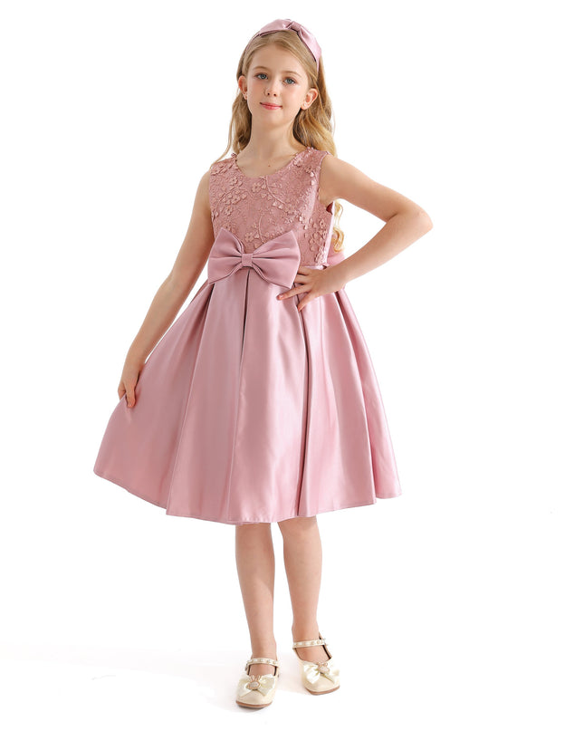 Pink Hampton Double Bow Dress