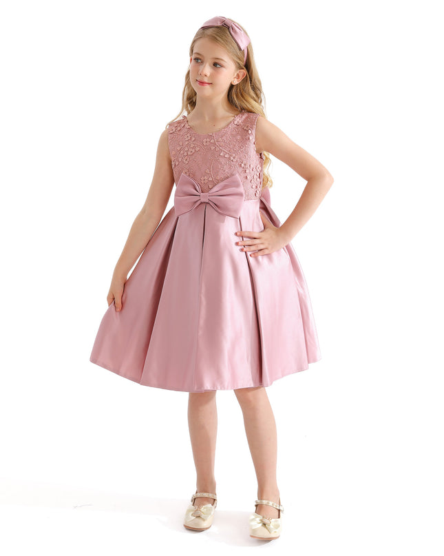 Pink Hampton Double Bow Dress