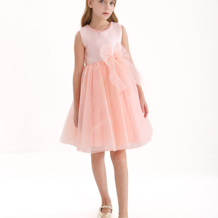 Blush Felice Tulle Bow Dress