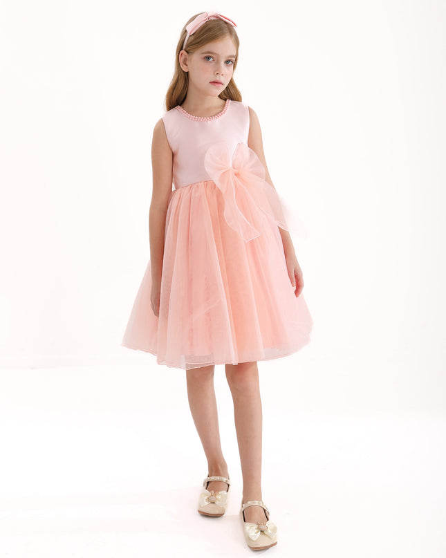 Blush Felice Tulle Bow Dress