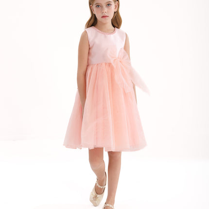 Blush Felice Tulle Bow Dress