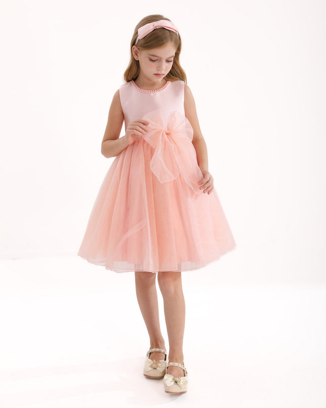 Blush Felice Tulle Bow Dress