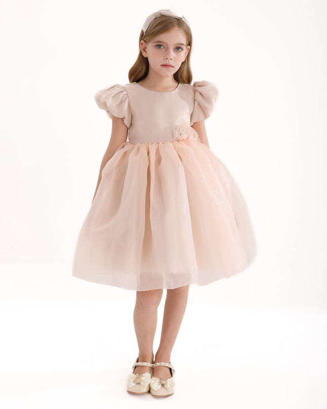 Champagne D'Amico Floral Teacup Dress