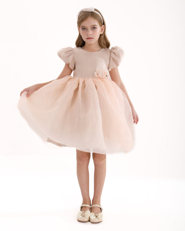 Champagne D'Amico Floral Teacup Dress