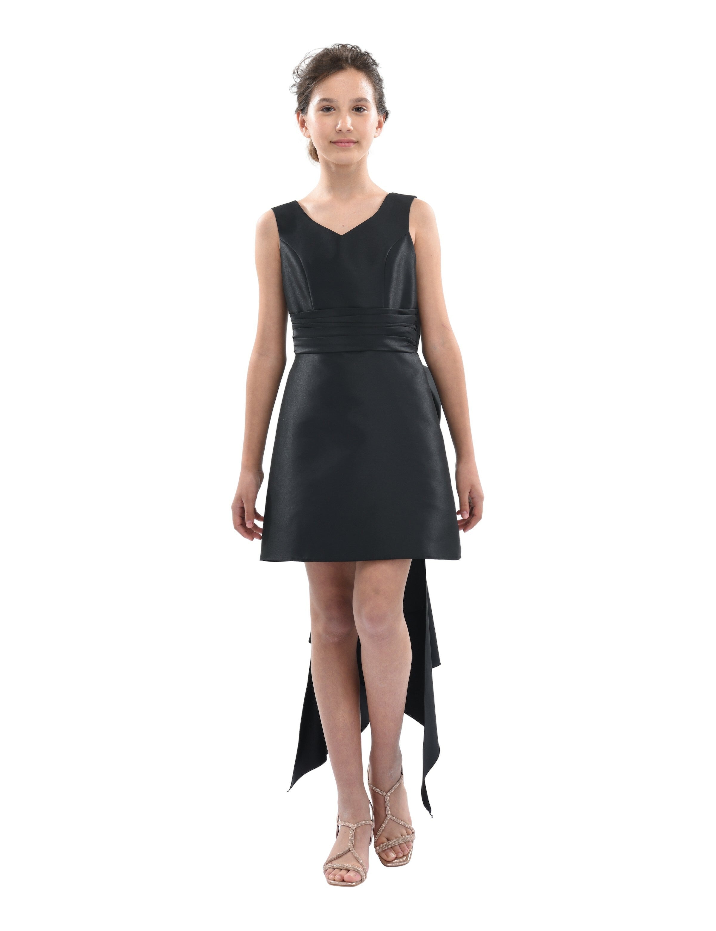 knee length dresses for ladies FLORENCE DRESS BLACK – ARCINA ORI main image 0