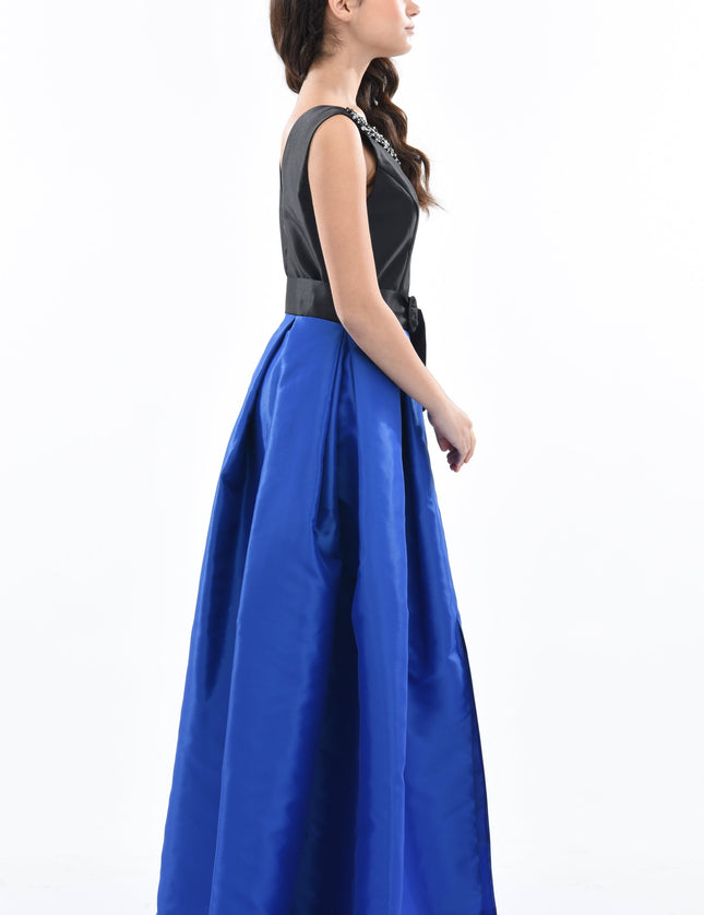 kids-atelier-tulleen-kid-girl-blue-lucena-sleeveless-gem-gown-3079-black-blue