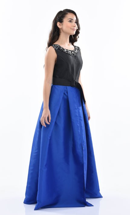 kids-atelier-tulleen-kid-girl-blue-lucena-sleeveless-gem-gown-3079-black-blue