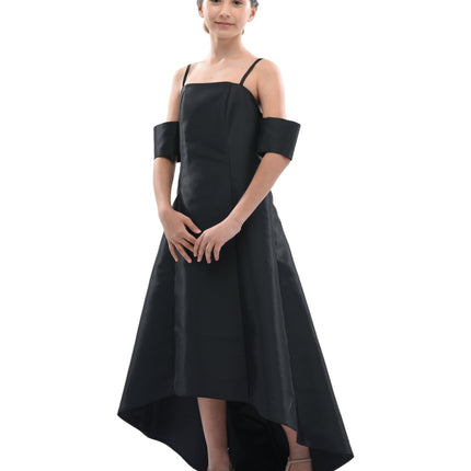 Black Bexley Hi-low Gown